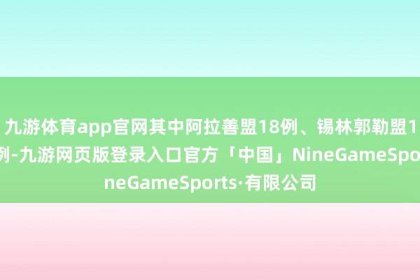 九游体育app官网其中阿拉善盟18例、锡林郭勒盟1例；甘肃11例-九游网页版登录入口官方「中国」NineGameSports·有限公司